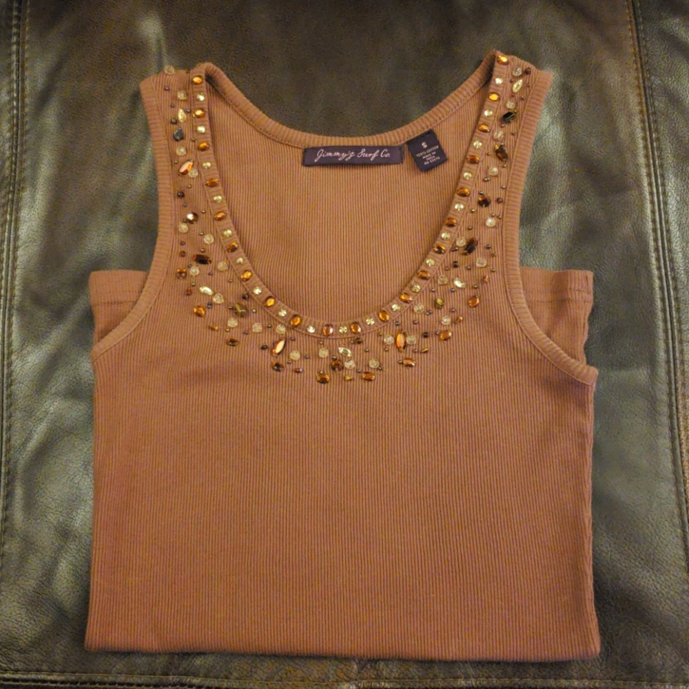 Jimmy'z Surf Co. Embellished Tank Top